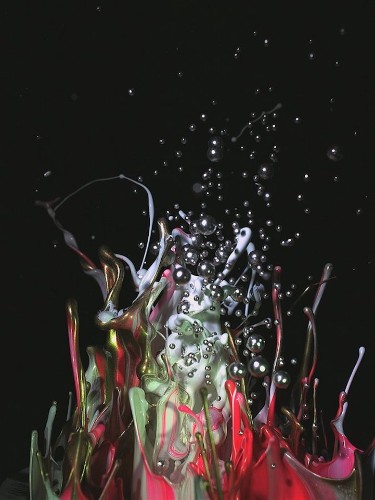 Jumping Liquids Mimic Japanese Flower Arrangements
