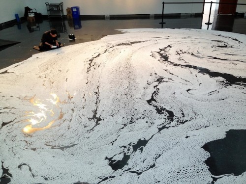 New Swirling Vortex of Salt by Motoi Yamamoto