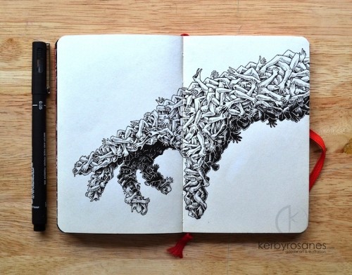 New Spectacular Moleskine Doodles That Explode with Energy