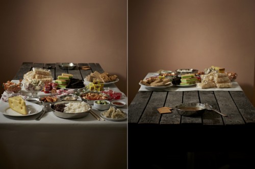 Eye-Opening Photos Contrast the Meals of the Powerful and the Hungry Throughout History