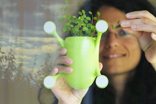 Quirky Suction Cup Planters Let You Grow a Garden on Your Window
