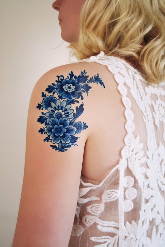 Vintage Floral Temporary Tattoos by Tattoorary