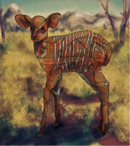 Swirling Animal Illustrations Blend Reality With Abstraction