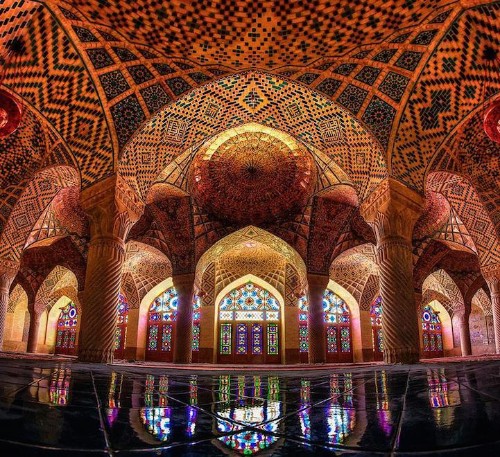 Stunning Mosque is Illuminated with a Kaleidoscope of Colors