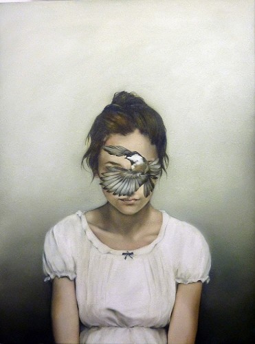 Mysteriously Surreal Paintings of Faceless Women Overpowered by Nature and Wildlife