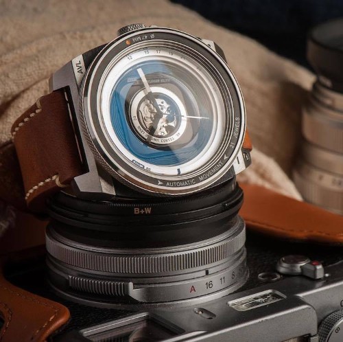 This Camera Lens-Inspired Watch Is the Perfect Timepiece for Photography Lovers