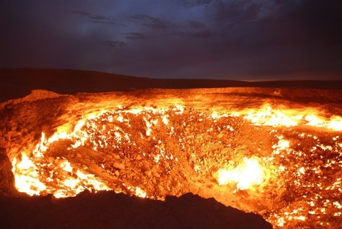 Crater Burning for Over 40 Years is a "Door to Hell"