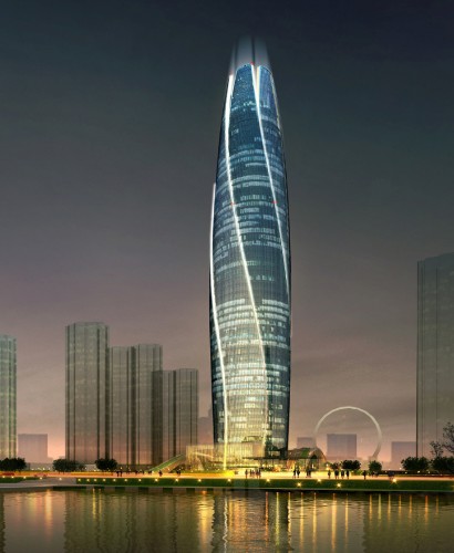 China’s Blossoming Skyscraper Inspired by a Rosebud
