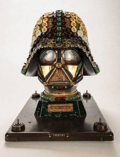 Amazing Darth Vader Bust Created with Upcycled Junk