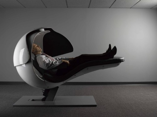 Futuristic Sleeping Pods Recharge Modern Workers