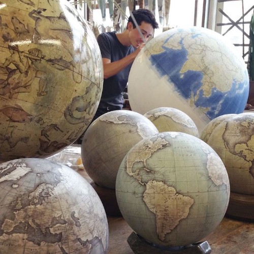 One of the World’s Only Globe-Making Studios Celebrates the Ancient Art of Handcrafted Globes