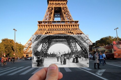 Artist Fuses Vintage Photographs with Present-Day Paris to Make History Come Alive