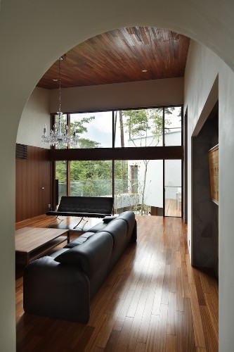 Contemporary Home Strategically Fragmented Around Trees