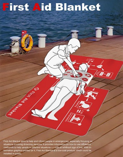 Instructional First Aid Blanket Designed to Help Anyone Save a Person’s Life