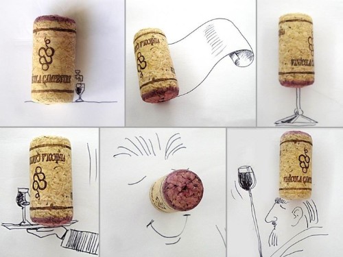 Line Drawings Transform Everyday Objects Into Quirky Scenes