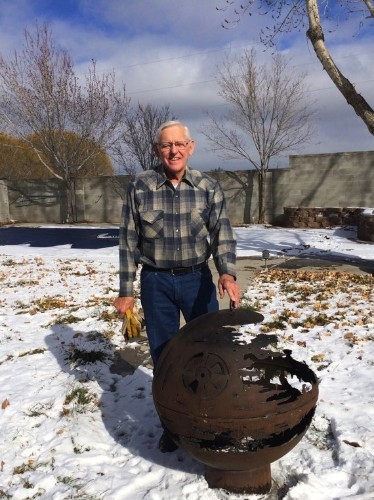 Spectacular Death Star Fire Pit Welded by 84-Year-Old Grandfather