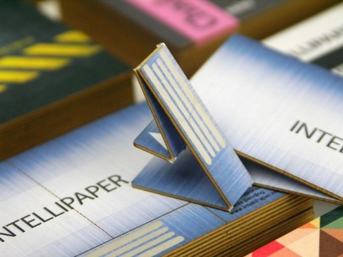 Innovative Paper Business Card Features a Foldable USB Drive for Extra Info