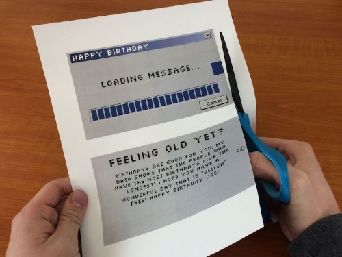 Animated DIY Card Cleverly Mimics Computer Loading Screen