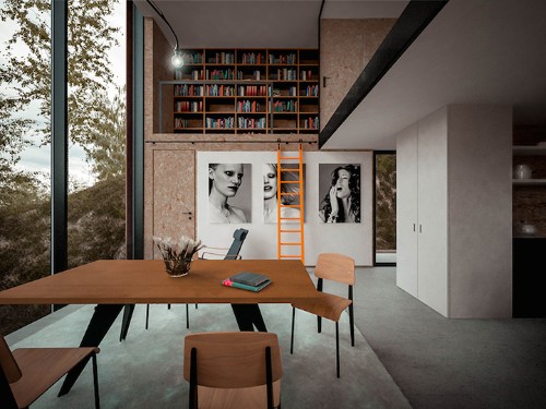 Elevated Minimalist House Designed for a Photographer