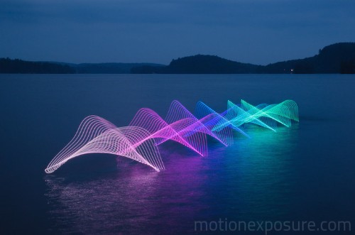 Long Exposure Photos Capture the Motions of Kayakers and Canoers Through Light and Color