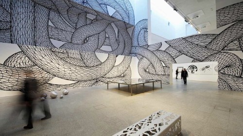 Spectacular Illusion Makes Flat Walls Appear to Be a Swirling Vortex