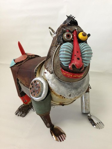 Playful Animal Sculptures Made of Salvaged Materials