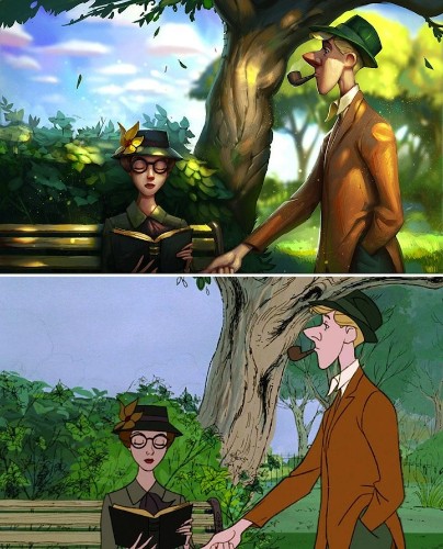 Classic Disney Film Stills Digitally Repainted to Look 3D