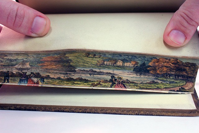 Hidden Paintings Revealed on the Fore-Edge of Old Books