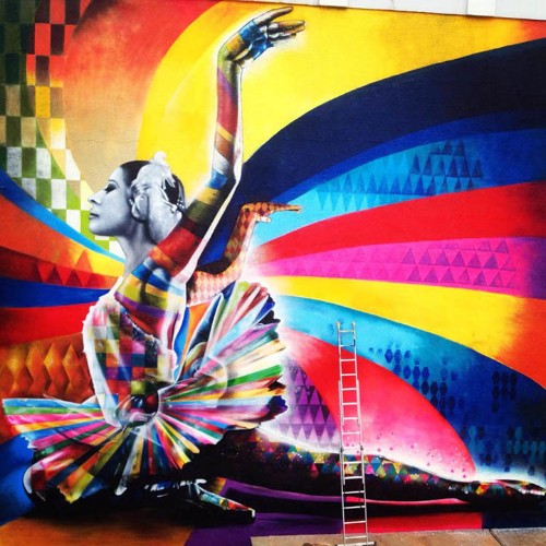 Gorgeous Mural Honors Russian Ballerina Maya Plisetskaya