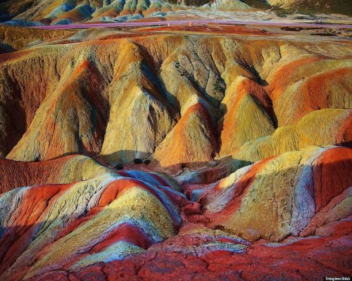 Vibrant Landscape Photos Showcase the Striking Colors of China’s Rainbow Mountains