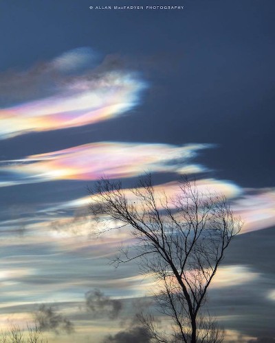 Fantastical Rainbow Clouds Dust the Skies at Sunset in the UK