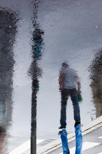 Beautiful Rainy Day Reflections Captured on City Streets