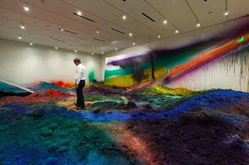 Artist Merges Layers of Dirt with Rainbows of Color