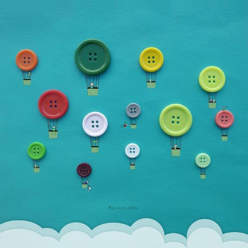 Delightful Illustrations Are Playfully Completed with Everyday Objects
