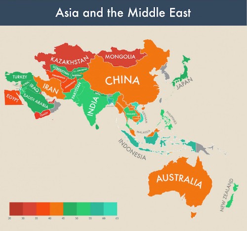 Infographic Visualizes Which Countries are the World's Happiest