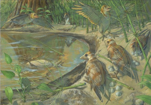 In a first, fossil bird found with unlaid egg