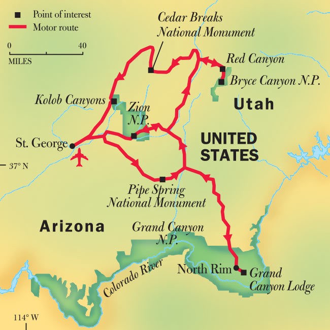 Grand Canyon, Bryce, & Zion National Park Tours