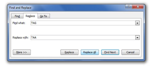 “Find and Replace” Across An Entire Genome