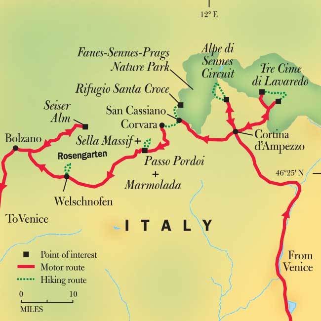 Hiking & Trekking Italy's Dolomites Tour