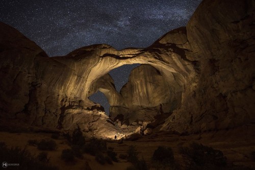 Double Arch Milkyway Photo by Matthew Breiter — National Geographic Your Shot