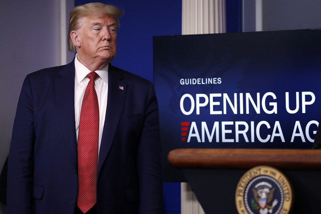 Trump tosses coronavirus shutdowns back to the states