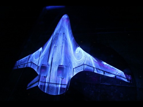 Big Pic: Fluorescent Oil Swirls Over An Experimental Aircraft