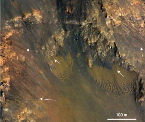 Water May Be Flowing On Mars Right Now