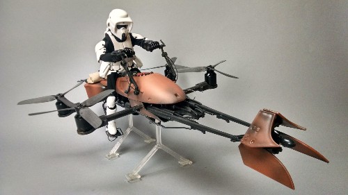 Star Wars Toy Converted Into Working Speeder Bike Drone