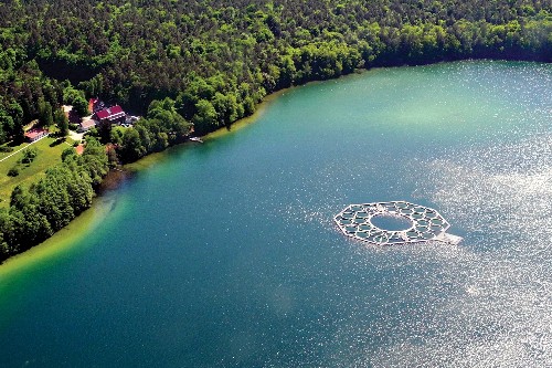 A Professional Lab Inside A Lake