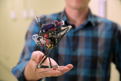 This little robot can jump three feet in the air