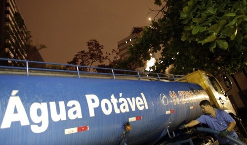 South America's largest city is almost out of water