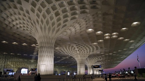 Here’s a look at Mumbai’s swanky new airport terminal, inspired by a dancing peacock