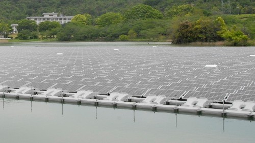 Japan is building huge solar power plants that float on water