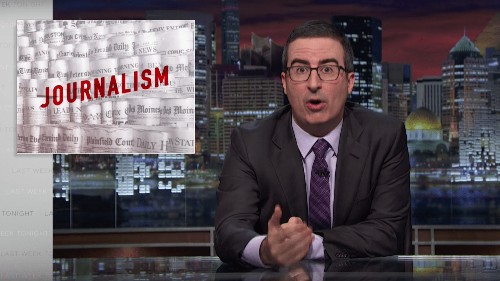 The Newspaper Association of America is mad at John Oliver for telling the truth about journalism